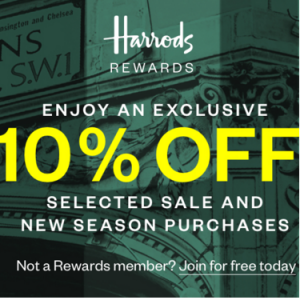 Harrods官网 Rewards会员独享 精选时尚美衣、美鞋、美包等促销  