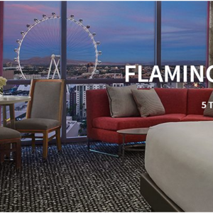 Caesars Entertainment -  拉斯维加斯 Flamingo 火烈鸟酒店长住优惠，7折起