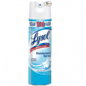 Lysol - 19200741866 Disinfectant Spray, Crisp Linen, 150oz (12X12.5oz) @ Amazon