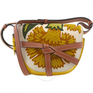LOEWE Small Gate Floral Crossbody Bag @ JomaShop