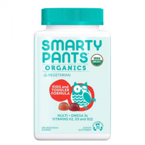 SmartyPants USDA Organic Kids & Toddler Formula Multivitamin, 180 Vegetarian Gummies @ Costco 