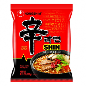 Nongshim Shin Ramyun Noodle Soup, Gourmet Spicy, 4.2 Oz, 20 Pack @ Amazon