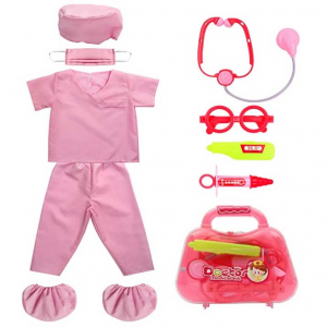 Fedio 兒童護士扮演服飾+醫療玩具包 @ Amazon