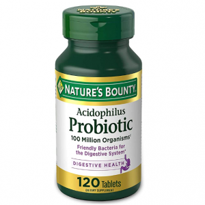Nature's Bounty Acidophilus Probiotic, Dietary Supplement, 120 Tablets @ Amazon