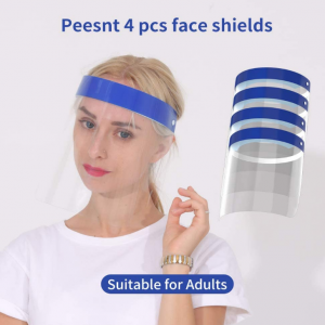 Peesnt 4 Pcs Adult Reusable Face Shields @ Amazon