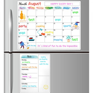 MaaIbok 磁吸式冰箱日历贴 15"x 11.5" 可重复使用 @ Amazon