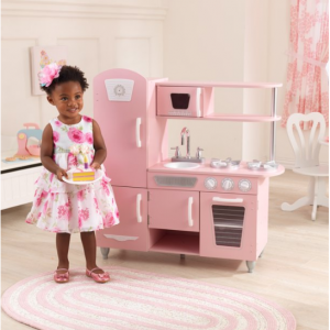 KidKraft 木质儿童小厨房玩具套装，粉色 @ Walmart 
