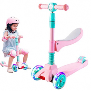 Deal of the Day:SULIVES Foldable 3 Wheel Scooter for Kids Ags 2-12 @ Amazon