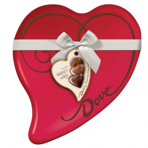 DOVE 情人節心形巧克力禮盒 9.8oz 24顆裝 @ Amazon