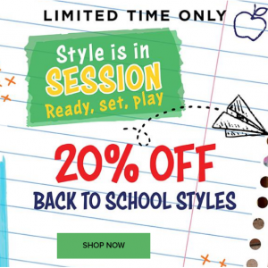 20% Off Back To School Styles @ Skechers AU
