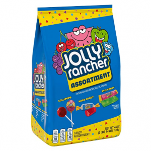 JOLLY RANCHER 万圣节水果硬糖+软糖+棒棒糖 46oz大包装 @ Amazon