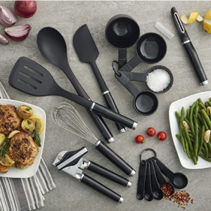 KitchenAid Classic Tool and Gadget Set, 15-Piece Black @ Amazon