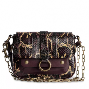 Zadig & Voltaire Kate Snake Embossed Leather Crossbody $349 shipped