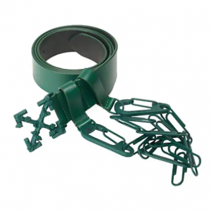 Off-White Leather Paperclip Chain Belt Dark Green $234.37 shipped