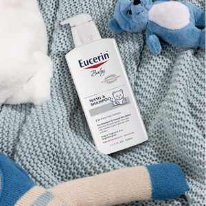 Eucerin Baby Wash & Shampoo 2 in 1 Tear Free Formula,13.5 fl. oz. Pump Bottle (Pack of 3) @ Amazon