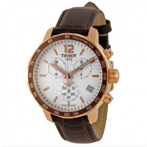 TISSOT Quickster Chronograph White Dial Men's Watch $199.99 shipped