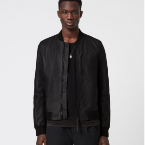 Allsaints Ivor Leather Bomber Jacket