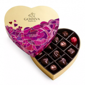 Godiva 情人节巧克力、小熊玩偶等特卖 @ Macy‘s