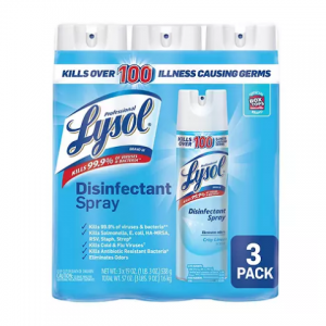 Lysol Disinfectant Spray, Crisp Linen Scent (19 oz., 3 pk.) @ Sam's Club