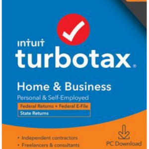 TurboTax Home & Business 2020 Desktop Tax Software, Federal and State Returns + Federal E-file
