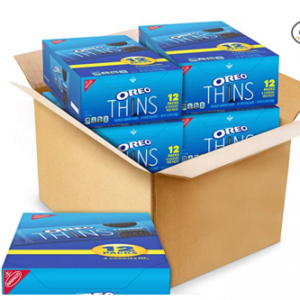 $5 off OREO Thins Chocolate Sandwich Cookies, 48 - 1.02 oz Snack Packs (4 Boxes) @Amazon