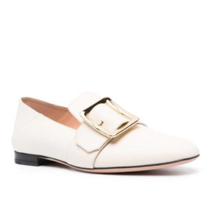 Bally Janelle leather buckle loafers