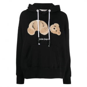 Palm Angels headless teddy bear appliqué hoodie