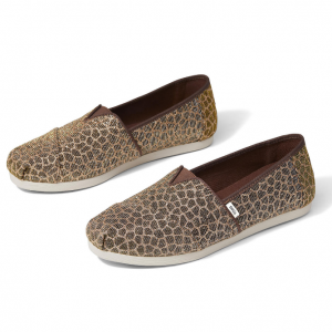 WOMEN Bronze Glitter Animal Print CloudBound™ Alpargata