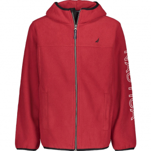 Nautica Big Boys Full Zip Hooded Logo Jacket