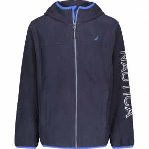 Nautica Little Boys Full Zip Hooded Logo Jacket