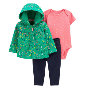 Carter's | Baby 3-Piece Floral Little Cardigan Set