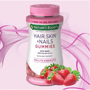 Nature's Bounty 头发、皮肤和指甲维生素软糖 草莓味 230粒 @ Costco