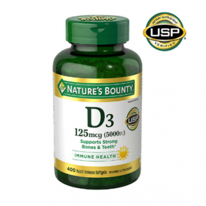 Nature's Bounty Vitamin D3 125 mcg, 400 Softgels @ Costco