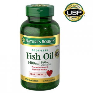 Nature's Bounty Fish Oil 1400 mg., 130 Coated Softgels @ Costco