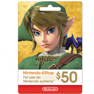 Costco - Nintendo eShop $50 电子礼卡，9折