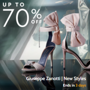 Gilt官網 精選Giuseppe Zanotti美鞋促銷 