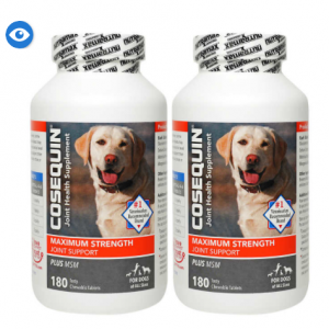 Cosequin Maximum Strength Plus MSM Joint Health Supplement for Dogs, 180ct tablets, 2-pack