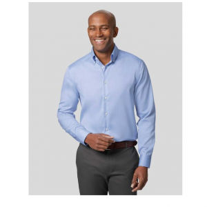 Charles Tyrwhitt Button-Down Collar Non-Iron Shirt - Sky