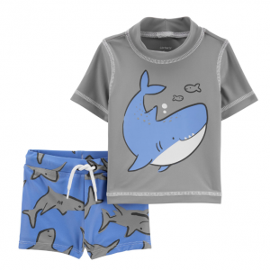 Carter's Shark Rashguard Set