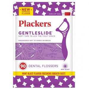 Plackers Gentleslide Dental Flossers, 90 Count @ Amazon