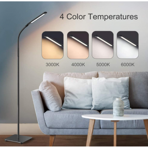 Miroco LED Floor Lamp with 4 Brightness Levels and 4 Colors Temperatures @ Amazon