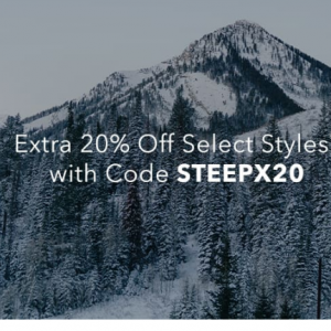 Extra 20% Off Select Styles @ Steep and Cheap