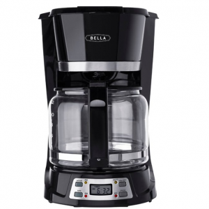 Bella - 12-Cup Coffee Maker - Black/Stainless Steel @ Best Buy