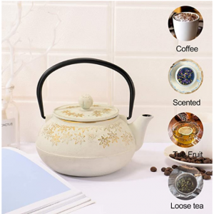 JOYYANGFANG Cast Iron Teapot, Japanese Style, 30oz (900 ml) @ Amazon	