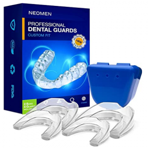 Neomen Mouth Guards for Teeth Grinding 2 Sizes, Pack of 4 @ Amazon