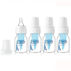 Dr. Brown's 婴儿防胀气奶瓶,2盎司,4个