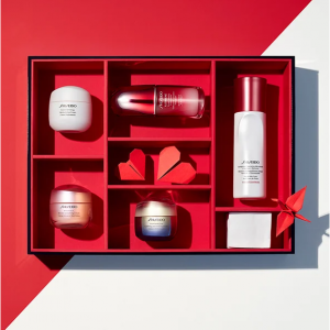 Shiseido资生堂英国官网母亲节护肤礼盒套装热卖 收悦薇焕白面霜 红腰子精华