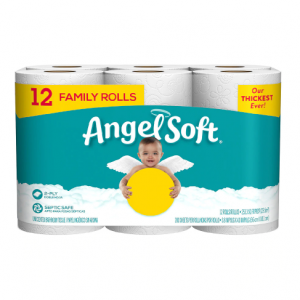 Angel Soft 超柔软卫生纸 家庭卷12卷 @ Walgreens