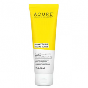 Acure, 提亮去角质面部磨砂膏，4 液量盎司（118 毫升）