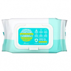 Ariul, 手消毒湿巾，99.9% 功效，芦荟，80 张纸巾